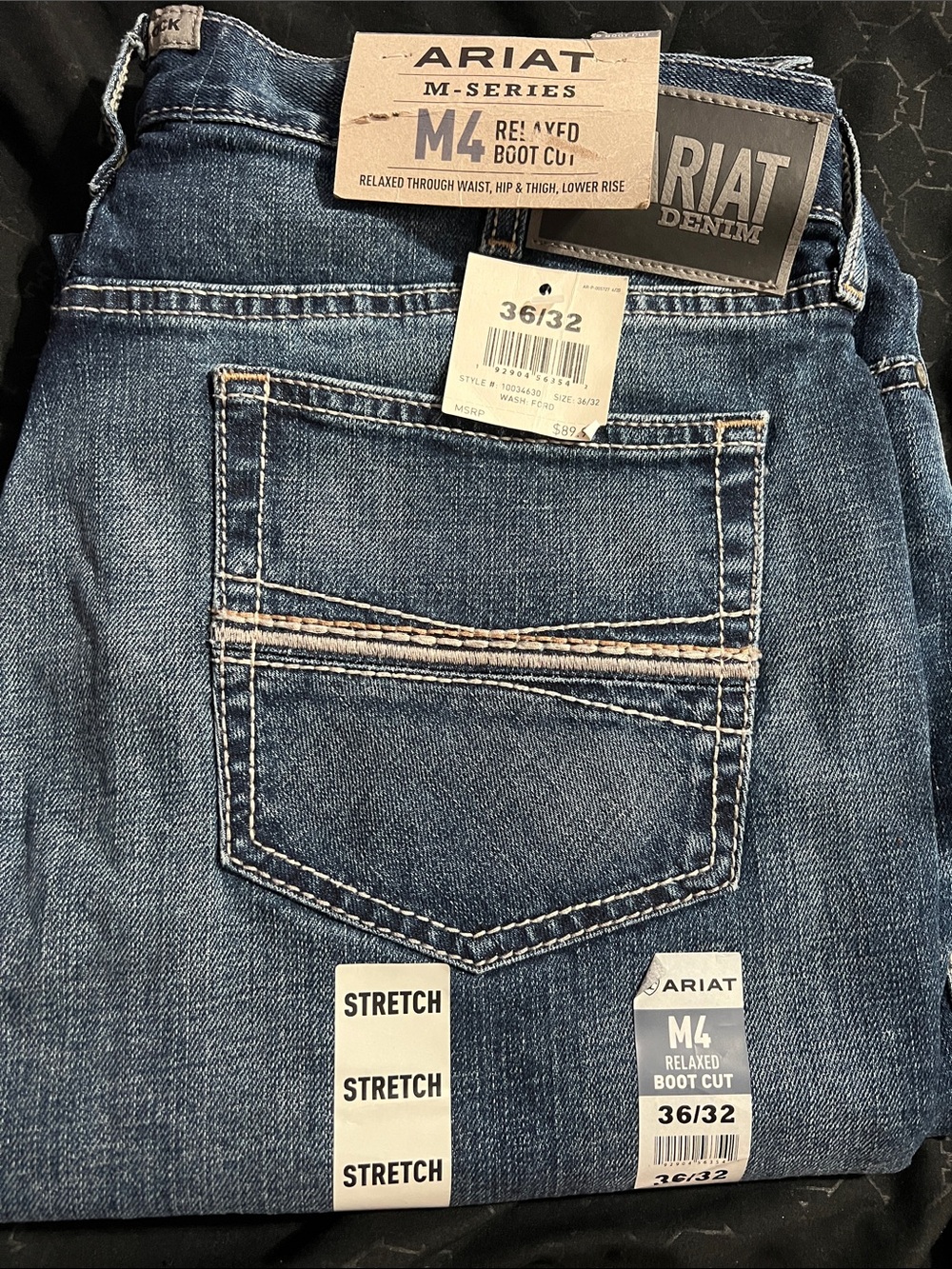 Ariat M-Series M4 Relaxed Boot Cut Jeans - Denim Blue